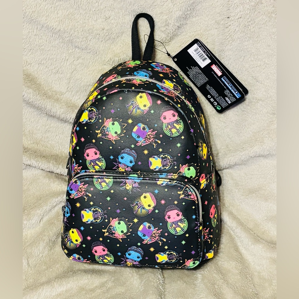 New Funko Marvel Infinity Saga Neon Print
11.5" Mini Black Light Backpack - Picture 6 of 8